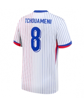 Francia Aurelien Tchouameni #8 Maglia Gara Trasferta Repliche Europei 2024
